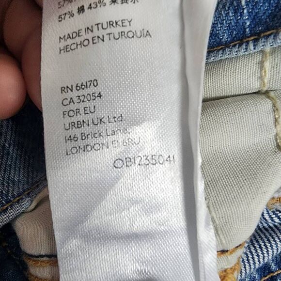 Free People We The Free Marion High Waisted Jean in Celeste Size 25 - Picture 9 of 14